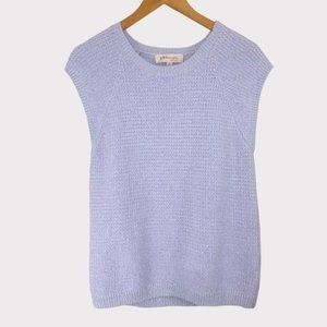 Philosophy Lavender Knit Top Medium Sleeveless Soft Cotton Sweater Tank